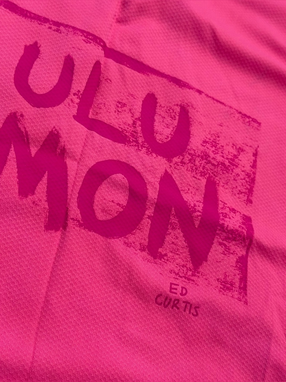 Lulu Lemon Graphic Cropped Tee - Pink - Picture 2 of 4